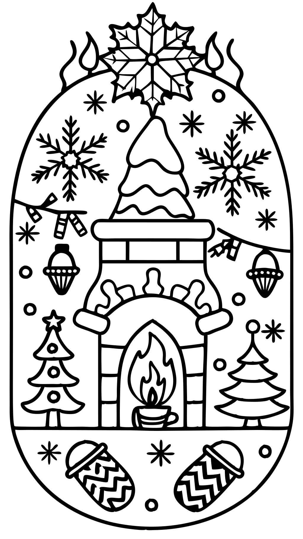 free printable adult christmas coloring pages